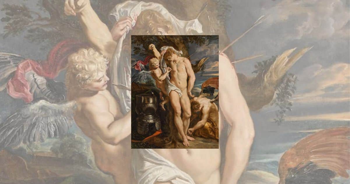 San Sebastiano curato da due angeli il suggestivo quadro di Rubens