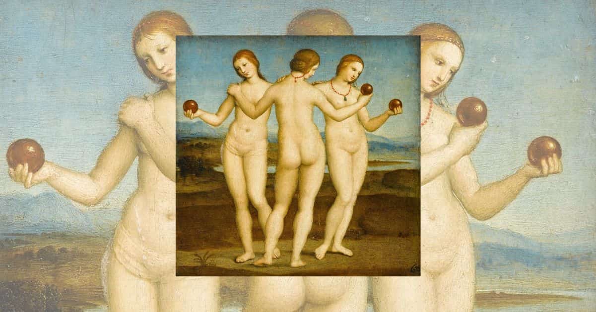 Tre grazie, il quadro di Raffaello Sanzio che incanta ancora oggi