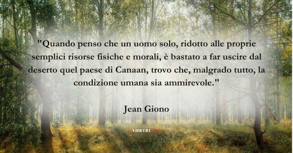 Una frase di Jean Giono sull'importanza di fare del bene