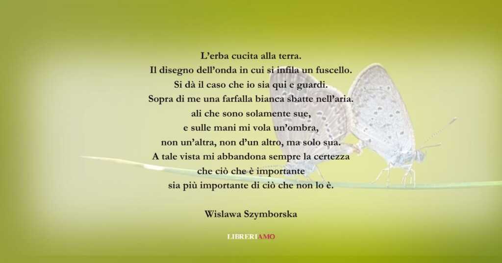 I versi di Wislawa Szymborska sul valore dell'attenzione verso le piccole cose