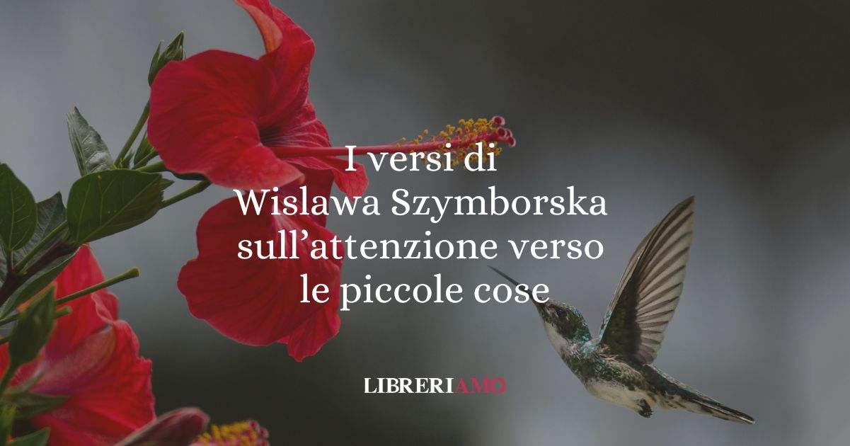 I versi di Wislawa Szymborska sull'attenzione verso le piccole cose