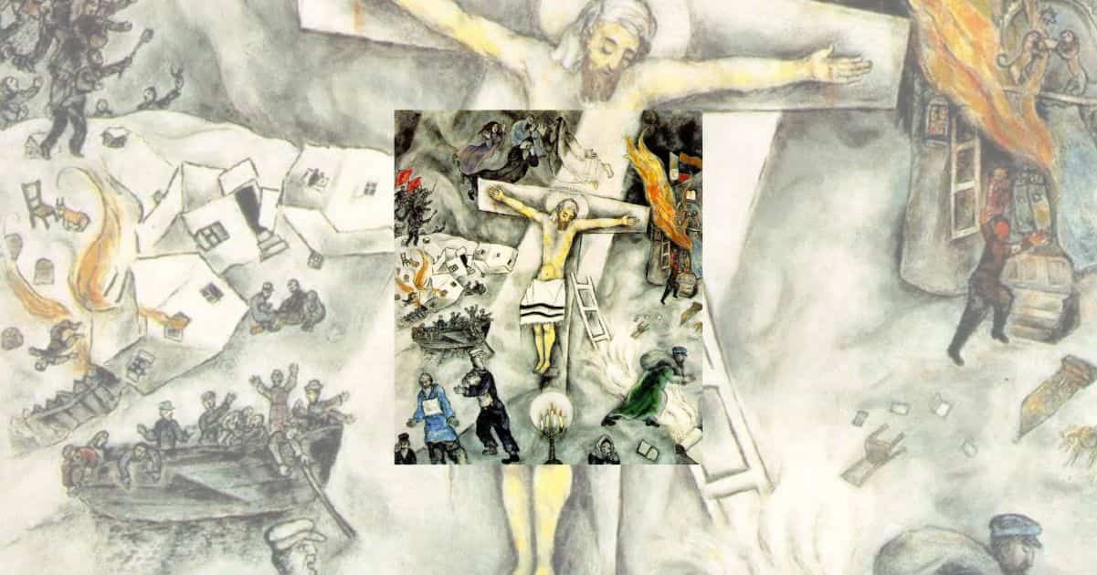 "La crocifissione bianca", il quadro di Marc Chagall ammirato da Papa Francesco 2 "La crocifissione bianca", il quadro di Marc Chagall ammirato da Papa Francesco