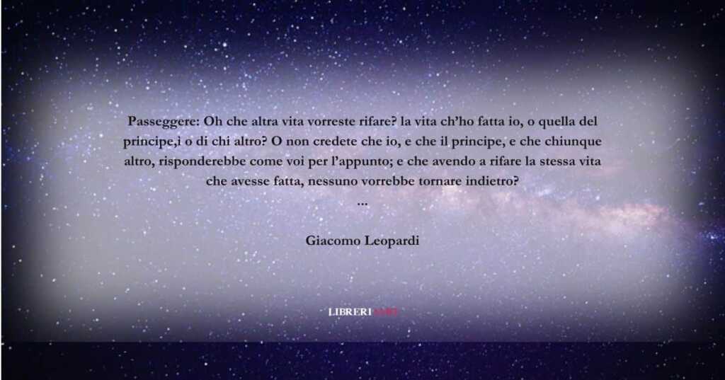Una frase di Giacomo Leopardi per augurare un felice anno nuovo