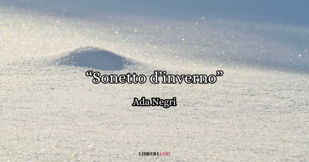sonetto d'inverno ada negri