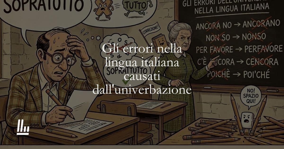 Gli errori nella lingua italiana causati dall'univerbazione