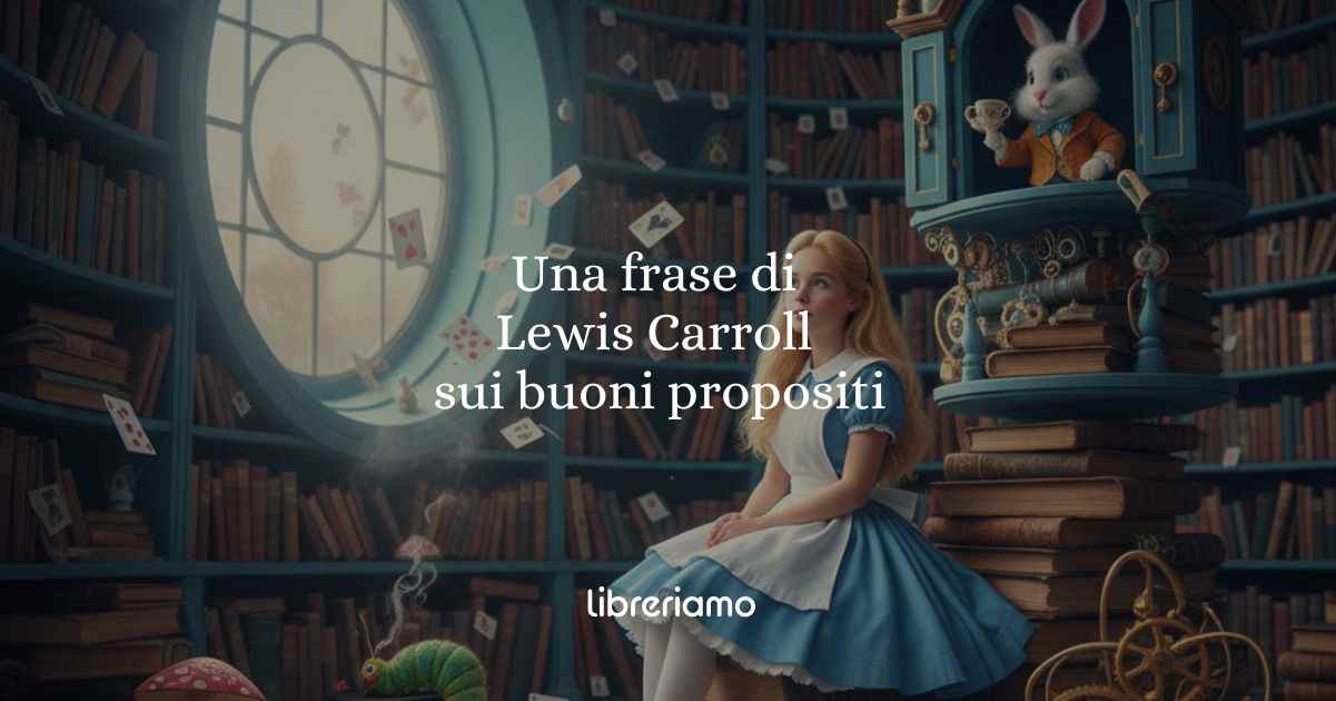 Una frase di Lewis Carroll sulla difficoltà di seguire i buoni propositi