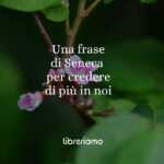 Una frase di Seneca ci invita a credere di più in noi stessi
