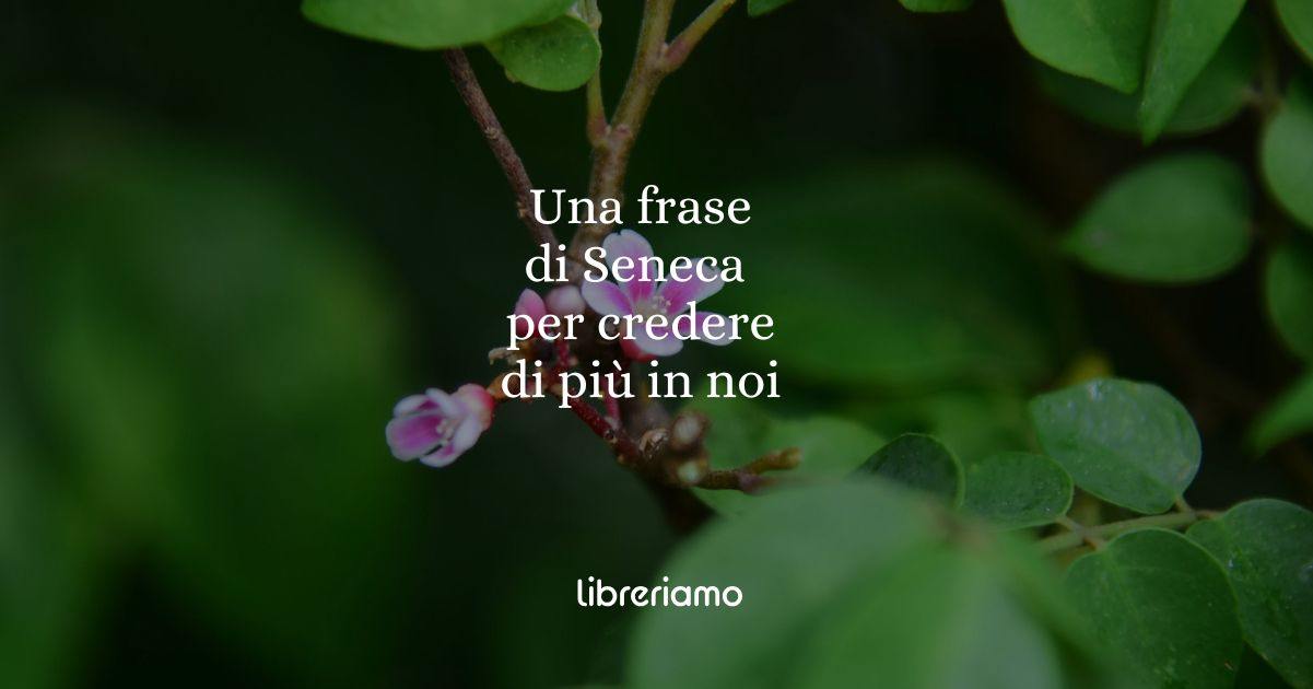 Una frase di Seneca ci invita a credere di più in noi stessi