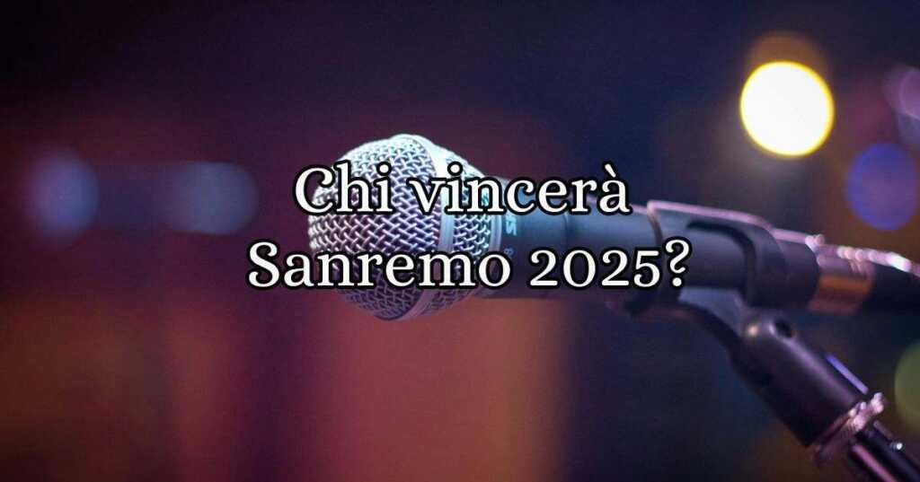 Chi vincerà Sanremo 2025 La classifica finale secondo la GenZ