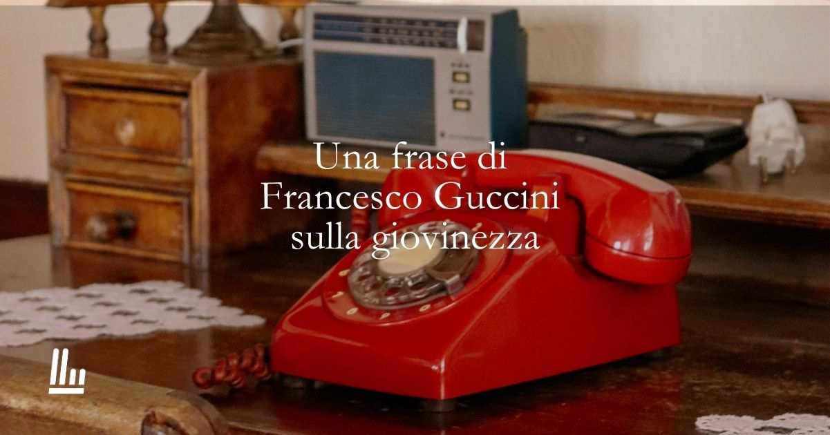 Una frase di Francesco Guccini sulla nostalgia della giovinezza