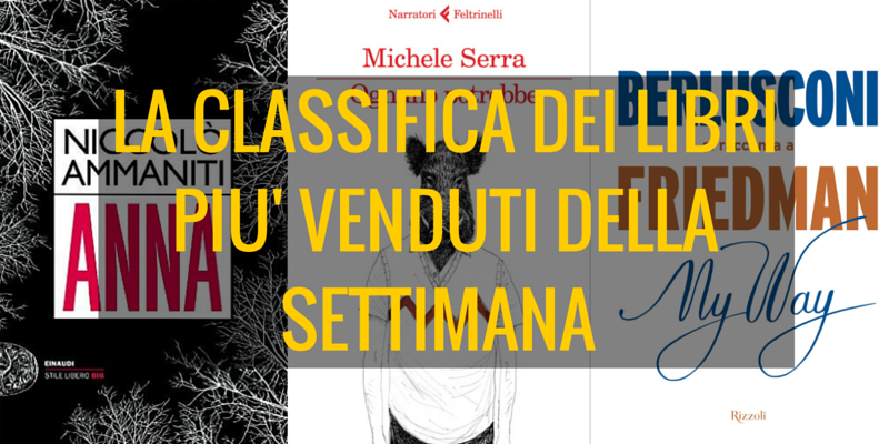 Serra con "Ognuno potrebbe" al 2° posto dei libri più venduti della settimana