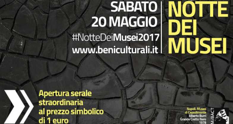 Torna la Notte dei Musei, aperture straordinarie serali al costo simbolico di 1 euro