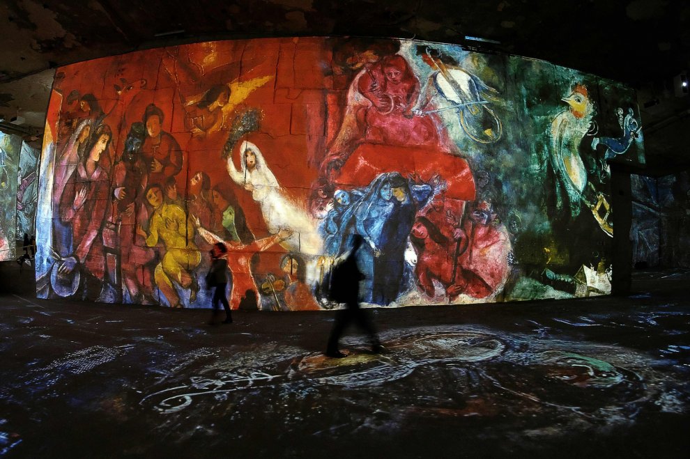 Chagall virtuale. L'installazione show in Provenza