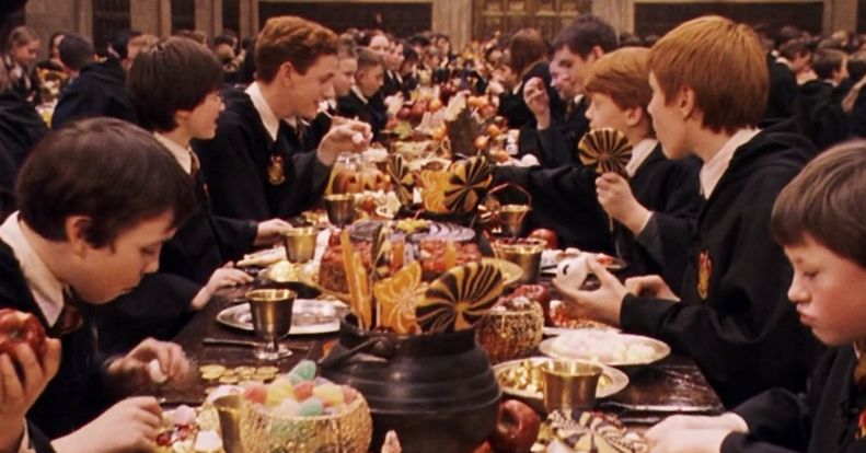 Harry Potter, colazione ad Hogwarts