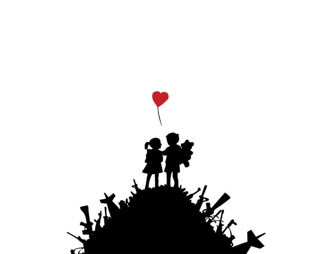 Banksy - Kids on guns