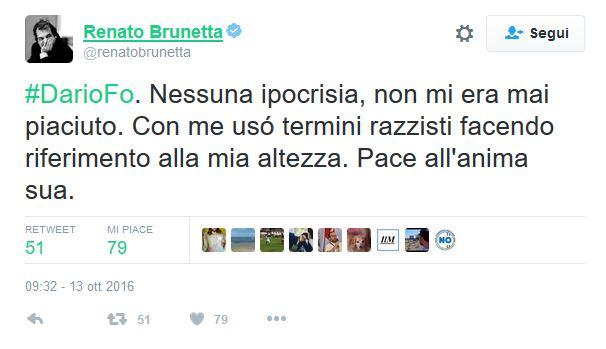 Risultati immagini per Sì, adesso sono tutti a celebrare Dario. Dopo una vita che han fatto di tutto per censurarlo e colpirlo in tutti i modi. Vaffanculo. Onore a Brunetta che ha detto che mio padre non gli è mai piaciuto.