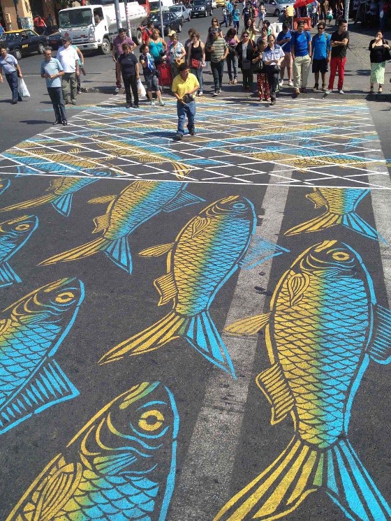 L'arte di Roadsworth: le opere nascoste nella città