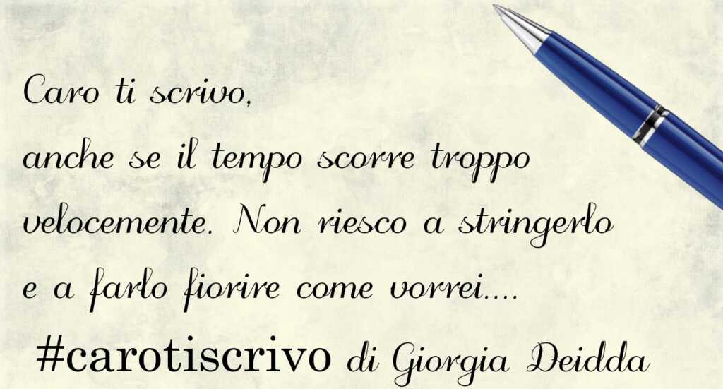 Lettera di Giorgia Deidda