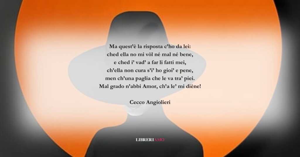 I versi di Cecco Angiolieri su un divertente rifiuto d'amore