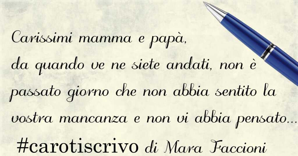 Lettera di Mara Faccioni ai genitori