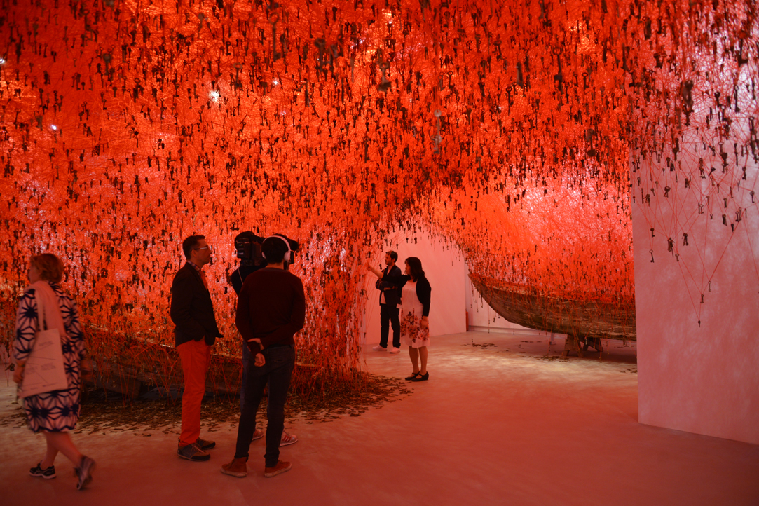 Padiglione Giappone Chiharu Shiota The Key in the Hand La Biennale di Venezia 2015 Giardini photo Valentina Grandini 1