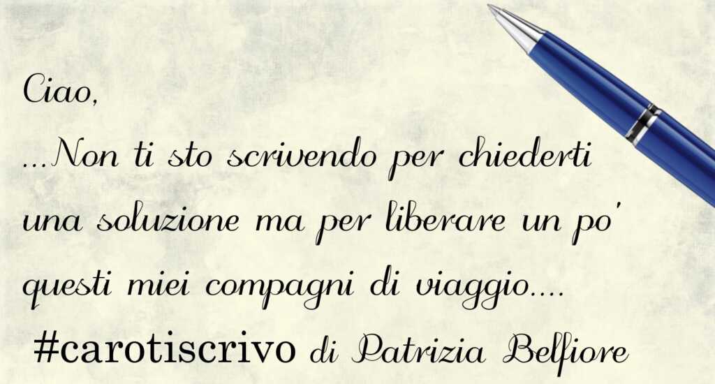 Lettera di Patrizia Belfiore