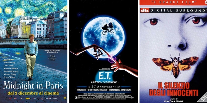 Le locandine dei film ispirate alle opere d'arte