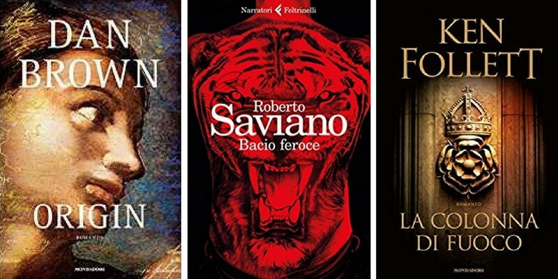 Classifica libri più venduti. Al primo posto ancora Dan Brown con "Origin"