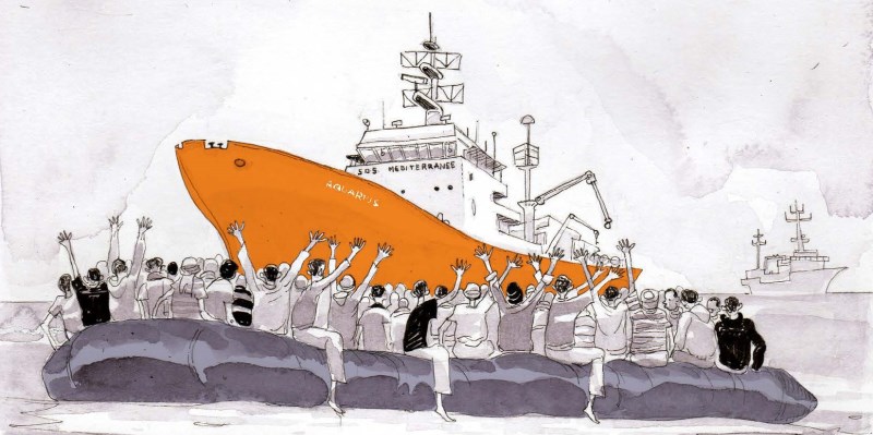 Rizzo e Bonaccorso, "La nostra graphic novel per raccontare ciò che avviene sulla nave Aquarius"