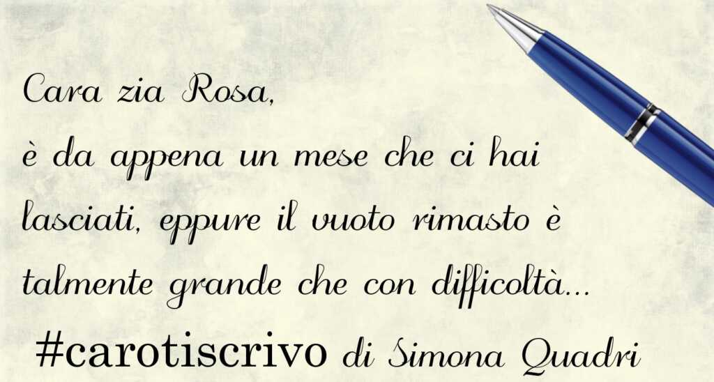 Lettera di Simona Quadri