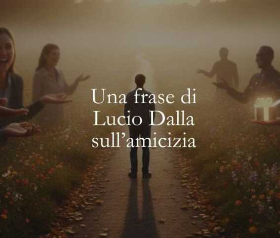 Una frase di Lucio Dalla sul significato dell'amicizia