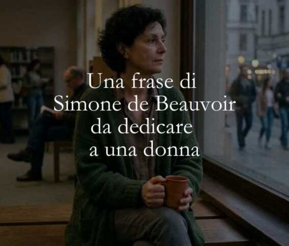 Una frase di Simone de Beauvoir da dedicare ad una donna