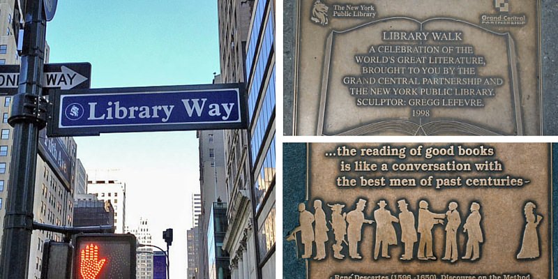 “Library Way”, sui marciapiedi di New York gli aforismi degli scrittori più amati