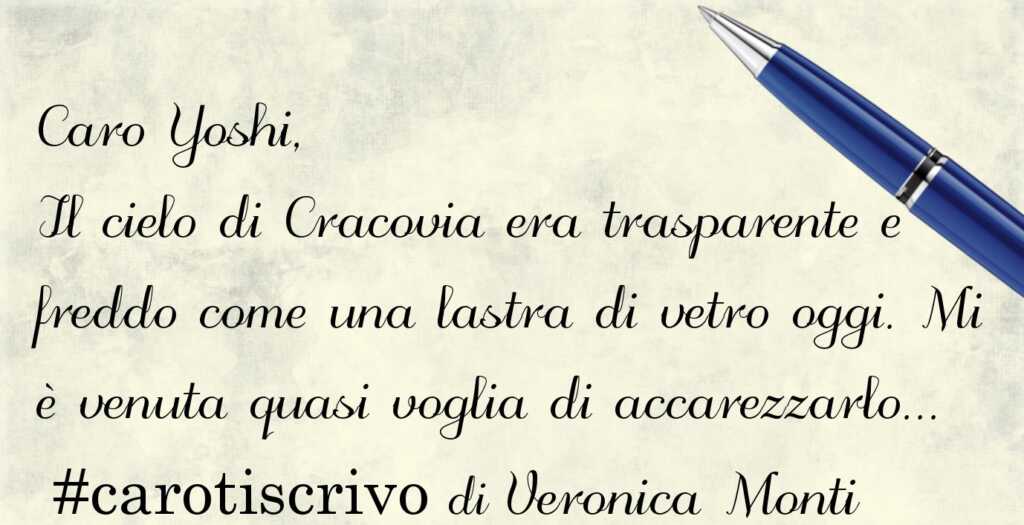 Lettera di Veronica Monti all'amico Yoshi