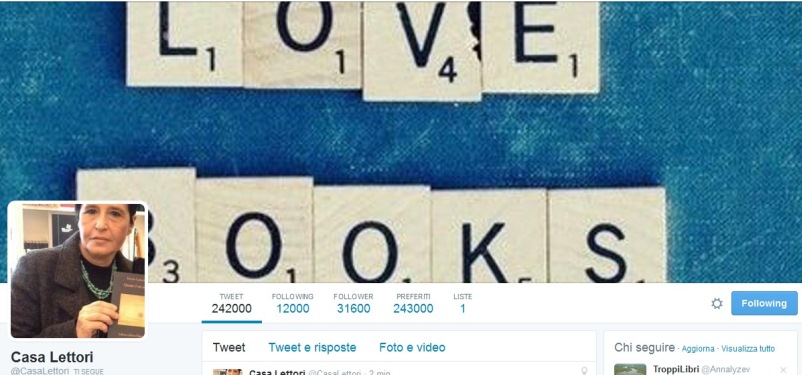 Maria Anna Patti (@Casalettori), "Un tweet vale più di una recensione"
