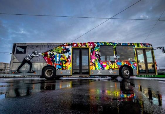 In Norvegia i pullman diventano opere d'arte
