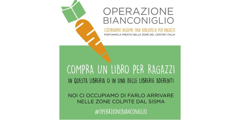 Operazione Bianconiglio, libri per aiutare i bambini colpiti dal terremoto