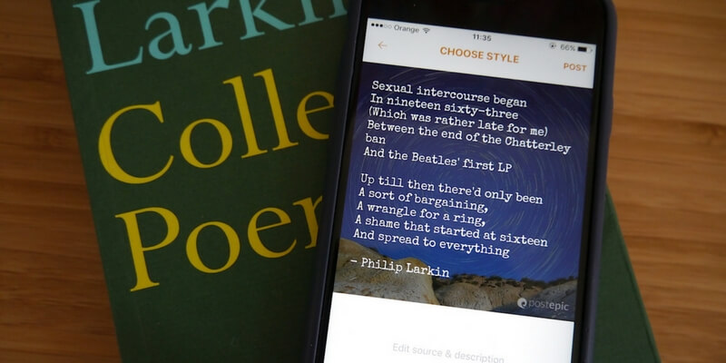 È arrivata PostEpic, l'Instagram degli aforismi