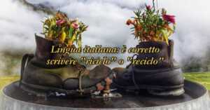 Lingua italiana è corretto scrivere riciclo o reciclo