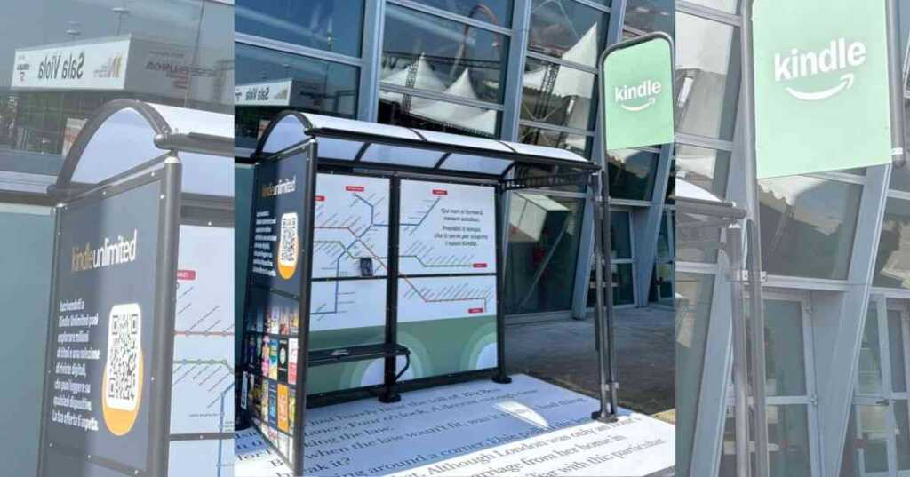 Salone del Libro, la fermata dell'autobus di Kindle per riscoprire il piacere di leggere