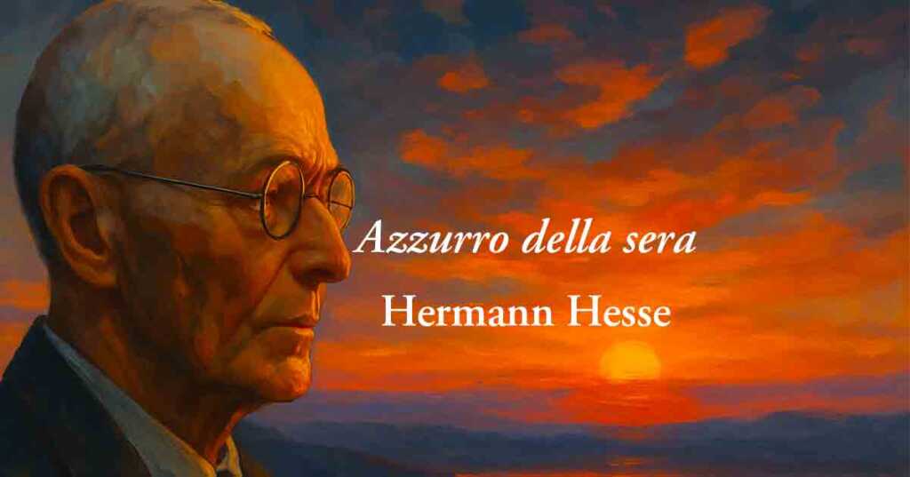 Azzurro della sera (1899) di Hermann Hesse, poesia sul valore di amare