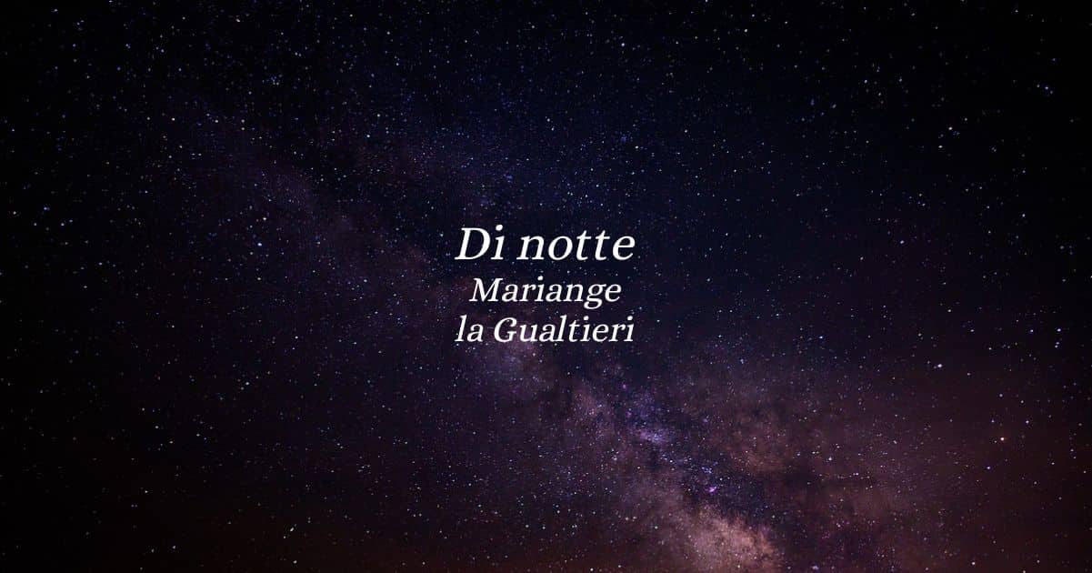"Di notte" (2010) di Mariangela Gualtieri, la straordinaria poesia da leggere quando finisce il giorno