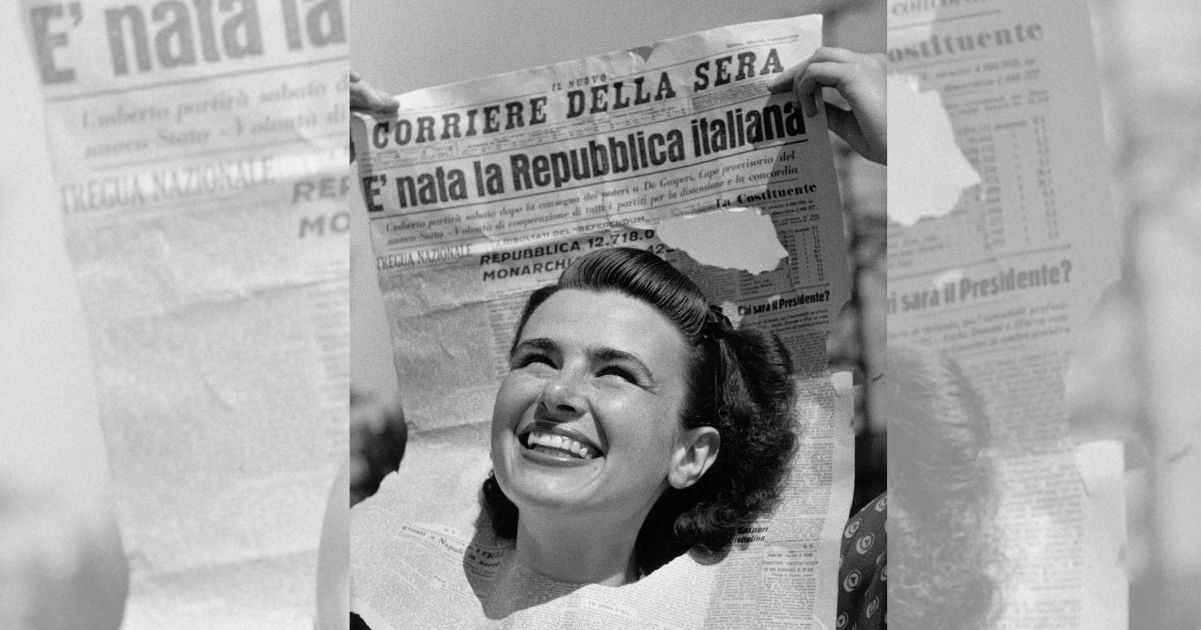 Chi è Anna Iberti, la donna protagonista della foto simbolo della Repubblica Italiana 1 Chi è Anna Iberti, la donna protagonista della foto simbolo della Repubblica Italiana