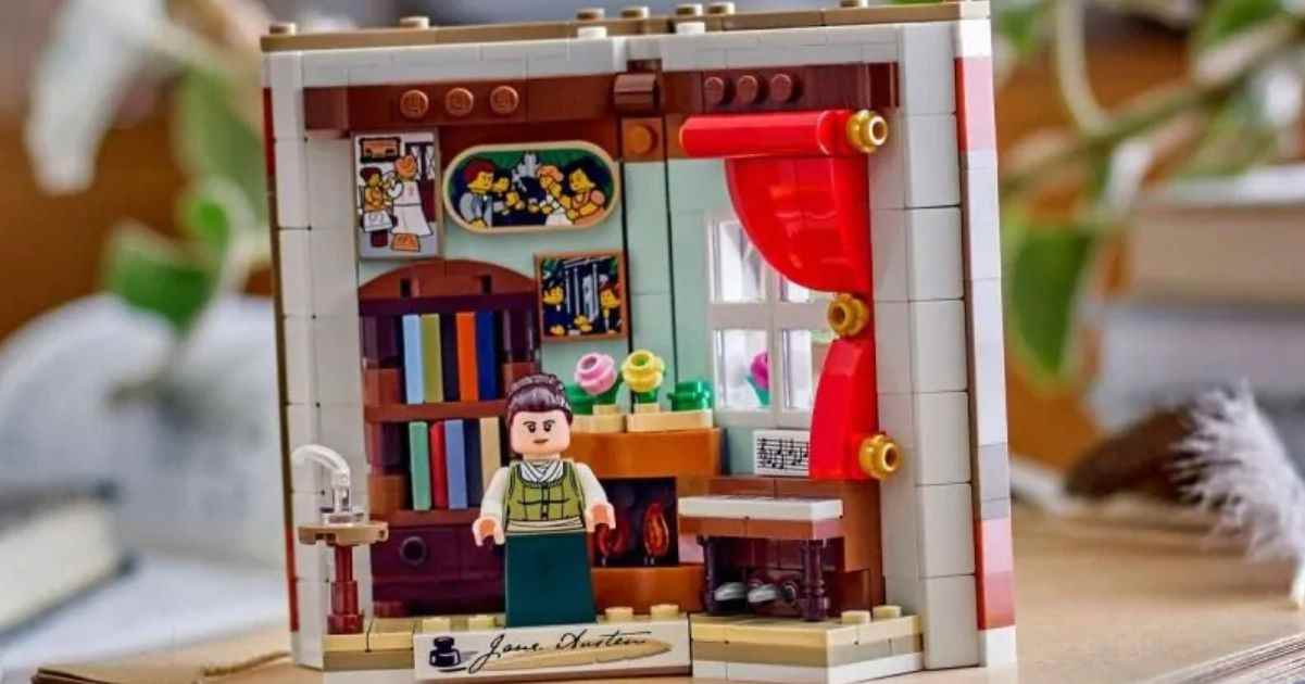 La scrittrice Jane Austen e il suo mondo in versione Lego
