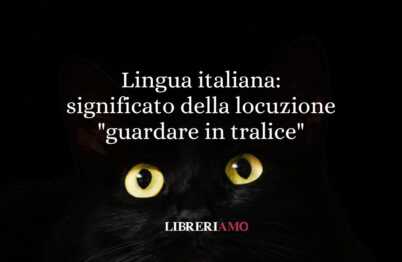 Lingua italiana significato della locuzione guardare in tralice
