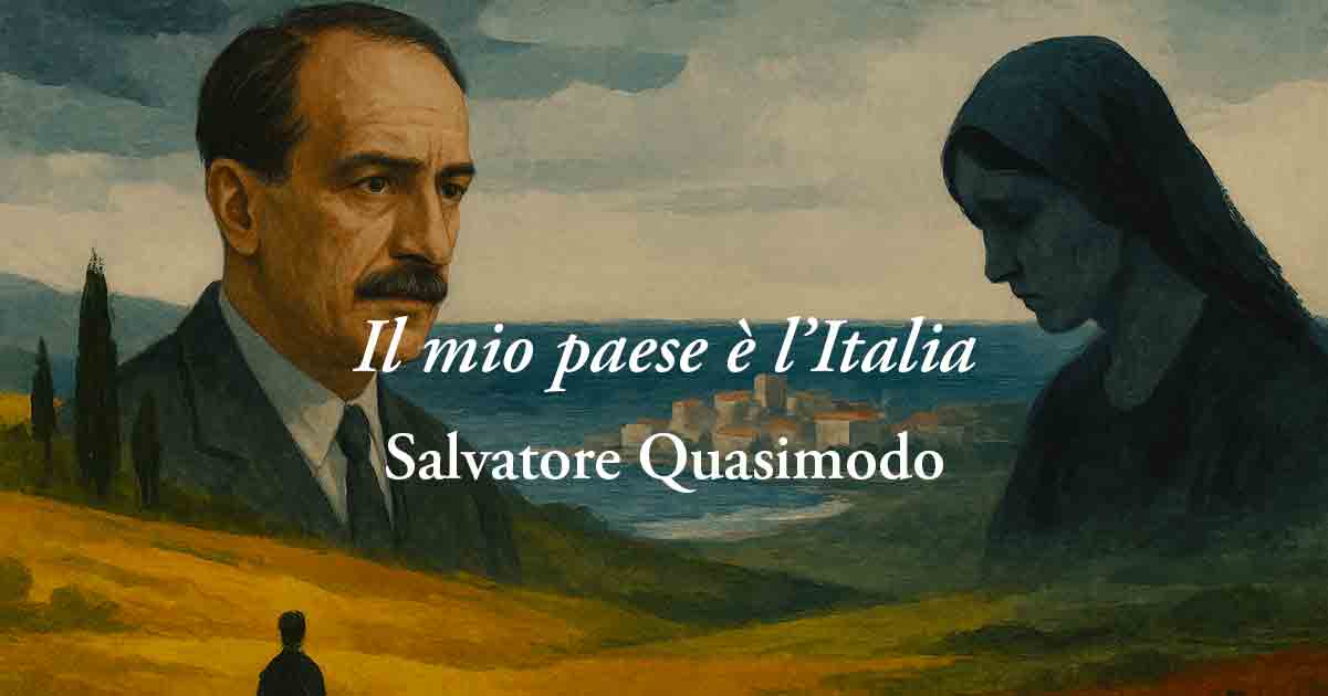 Il mio paese è l'Italia (1949) di Salvatore Quasimodo, poesia sul valore della memoria