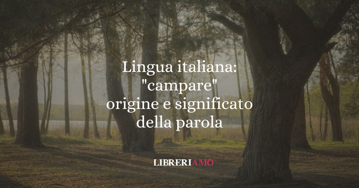 Lingua italiana campare origine e significato della parola