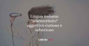 Lingua italiana scarsocrinito aggettivo curioso e scherzoso
