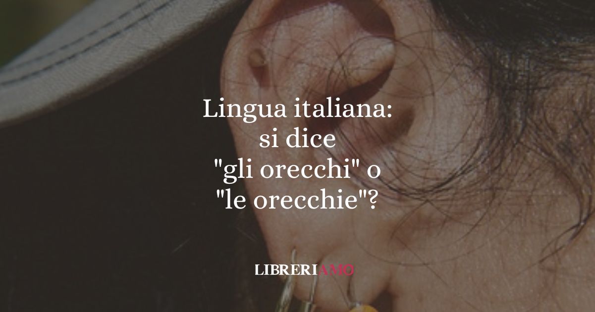 Lingua italiana si dice gli orecchi o le orecchie