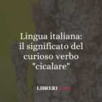 Lingua italiana: il significato del curioso verbo "cicalare" 55 Lingua italiana: il significato del curioso verbo "cicalare"